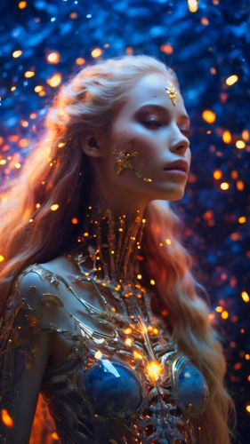 Abstract Blonde Woman