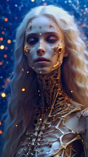 Abstract Blonde Woman