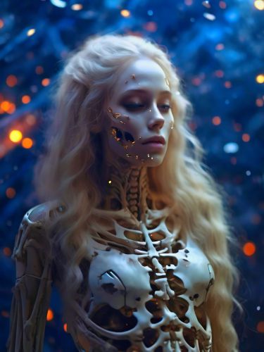 Abstract Blonde Woman