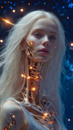 Abstract Blonde Woman