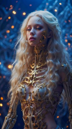 Abstract Blonde Woman