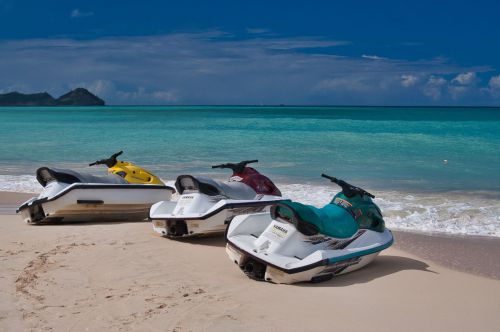 Antigua - Runaway Beach - Jet Skis