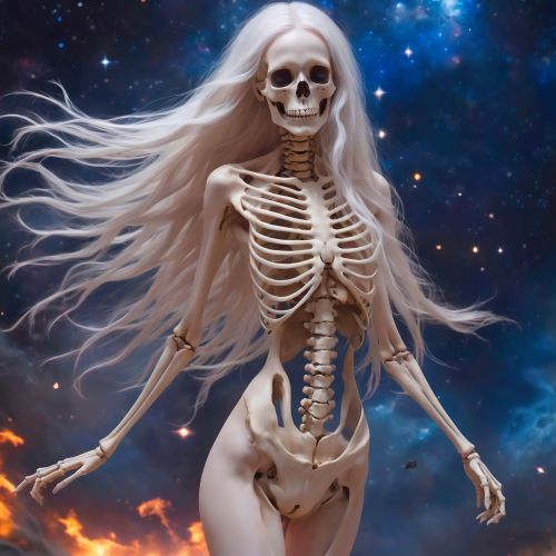 Blonde Woman Skeleton