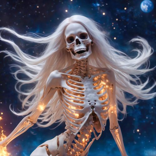 Blonde Woman Skeleton