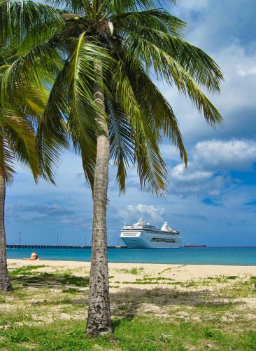 Caribbean - U.S. Virgin Islands - St. Croix - Frederiksted - Beach  MSC Lirica