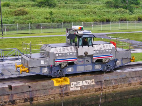 Central America - Panama - Panama Canal - Miraflores Lock - Locomotive