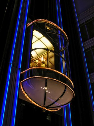 Cruise Ship - NCL - Norwegian Spirit - Elevator in the lobby
