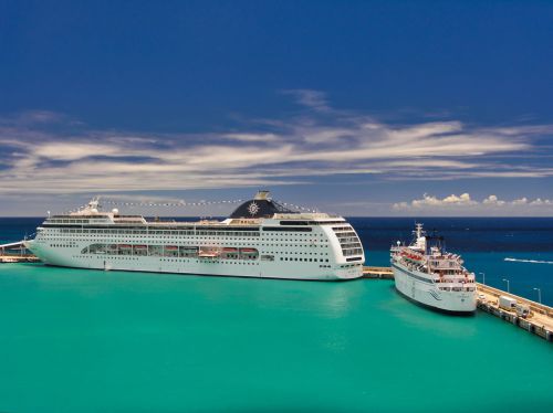 Cruise Ships - MSC Lirica and Freewinds - Barbados - Bridgetown