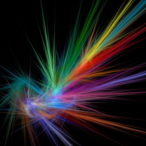 Digital Art - Plasma Twister - Rainbow