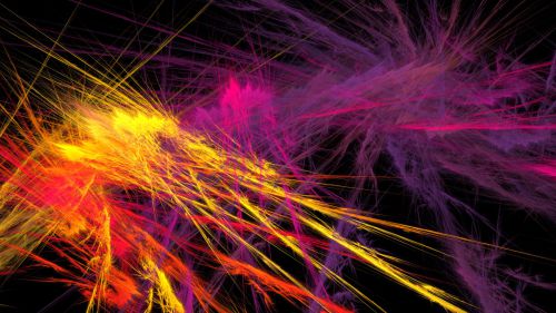 Digital Art - Plasma - Yellow Red Pink