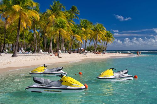 Guadeloupe - Sainte Anne - Beach - Plage de la Caravelle - Jet Skis