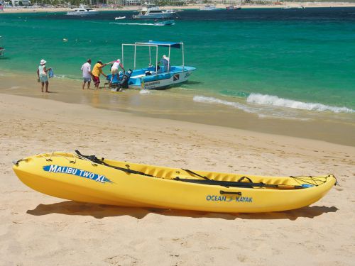Mexico - Cabo San Lucas - Beach - Playa El Medano - Beach Kayak and Excursion Boat