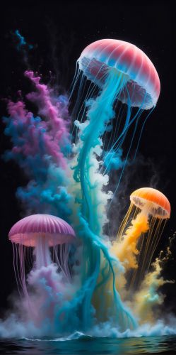 Neon Jellyfish
