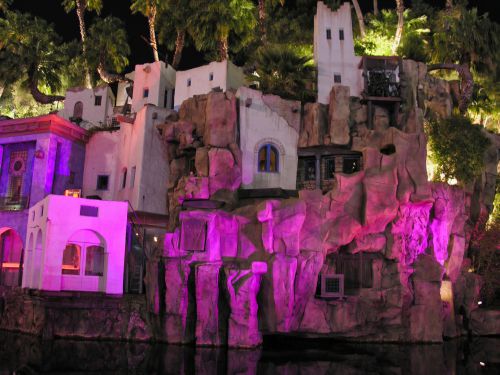 USA - Nevada - Las Vegas - Hotel Treasure Island at Night