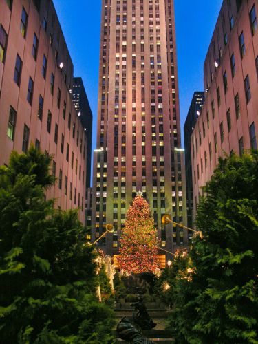 USA - New York - Manhattan - Rockefeller Center Xmas Tree
