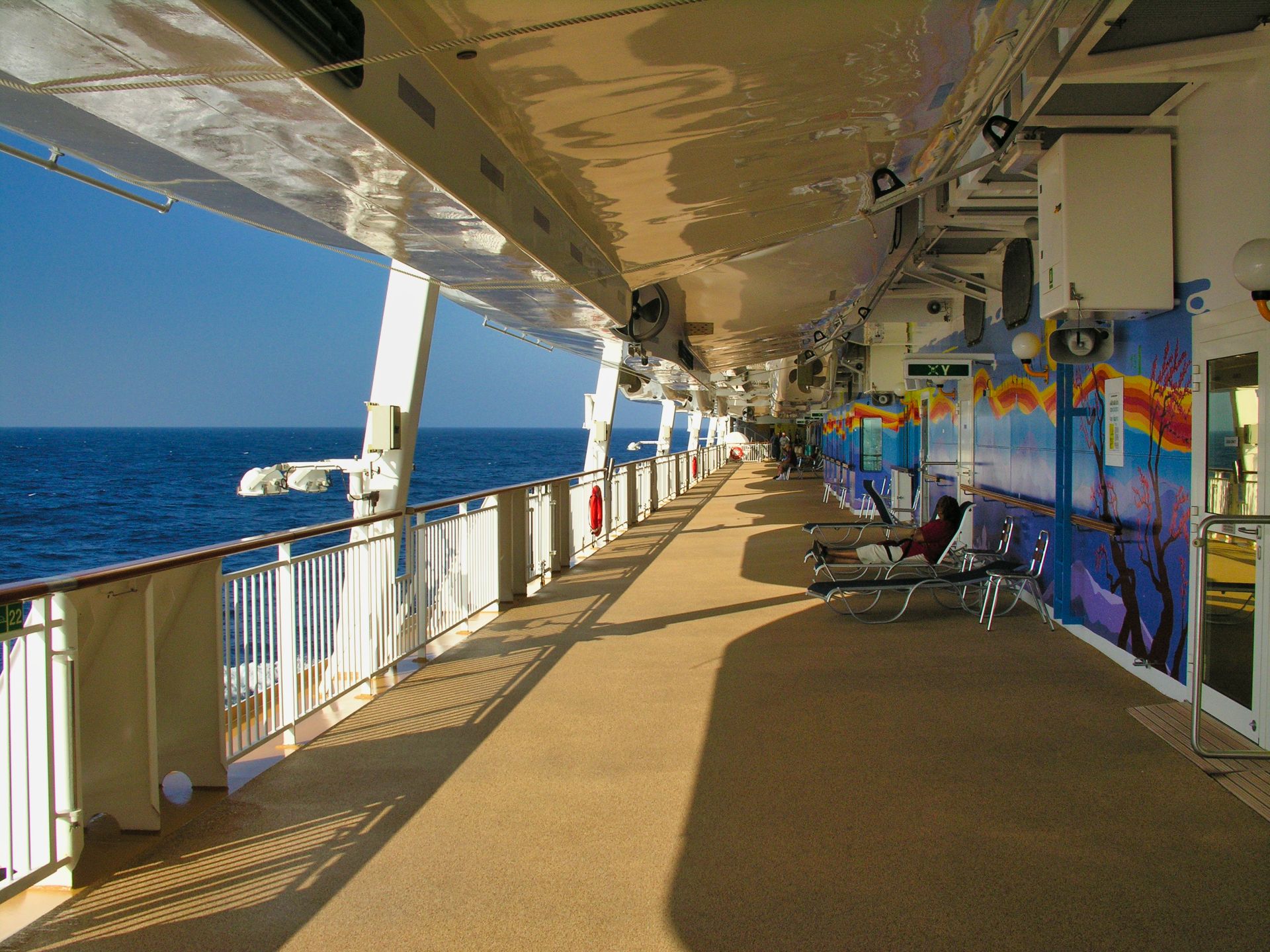 Cruise Ship - NCL Norwegian Dawn - Outside Deck