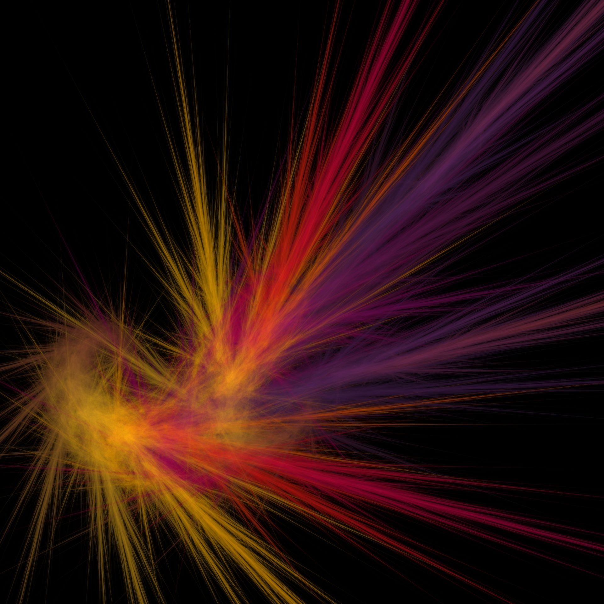 Digital Art - Plasma Twister - Orange Red Pink