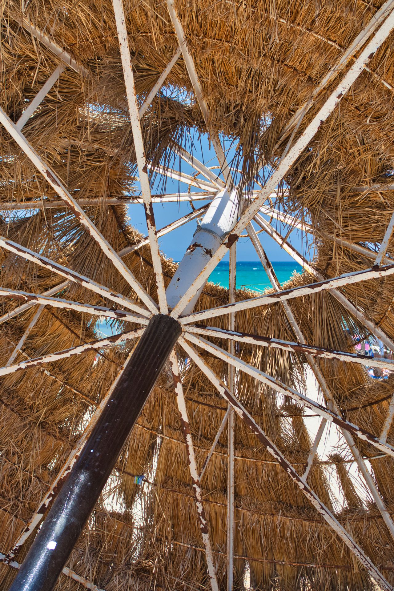 Spain - Mallorca - Playa del Muro - Fallen Parasol on the Beach